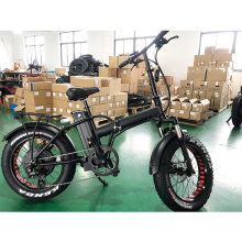 For USA!!!48v1000W 20''x4.0 electric fat tire bike folding bicycle with Colorful display